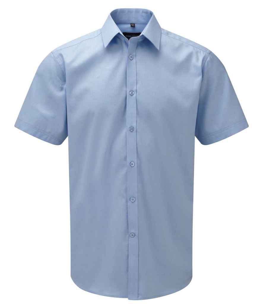 Russell Athletic Collection Short Sleeve Herringbone Shirt 963M