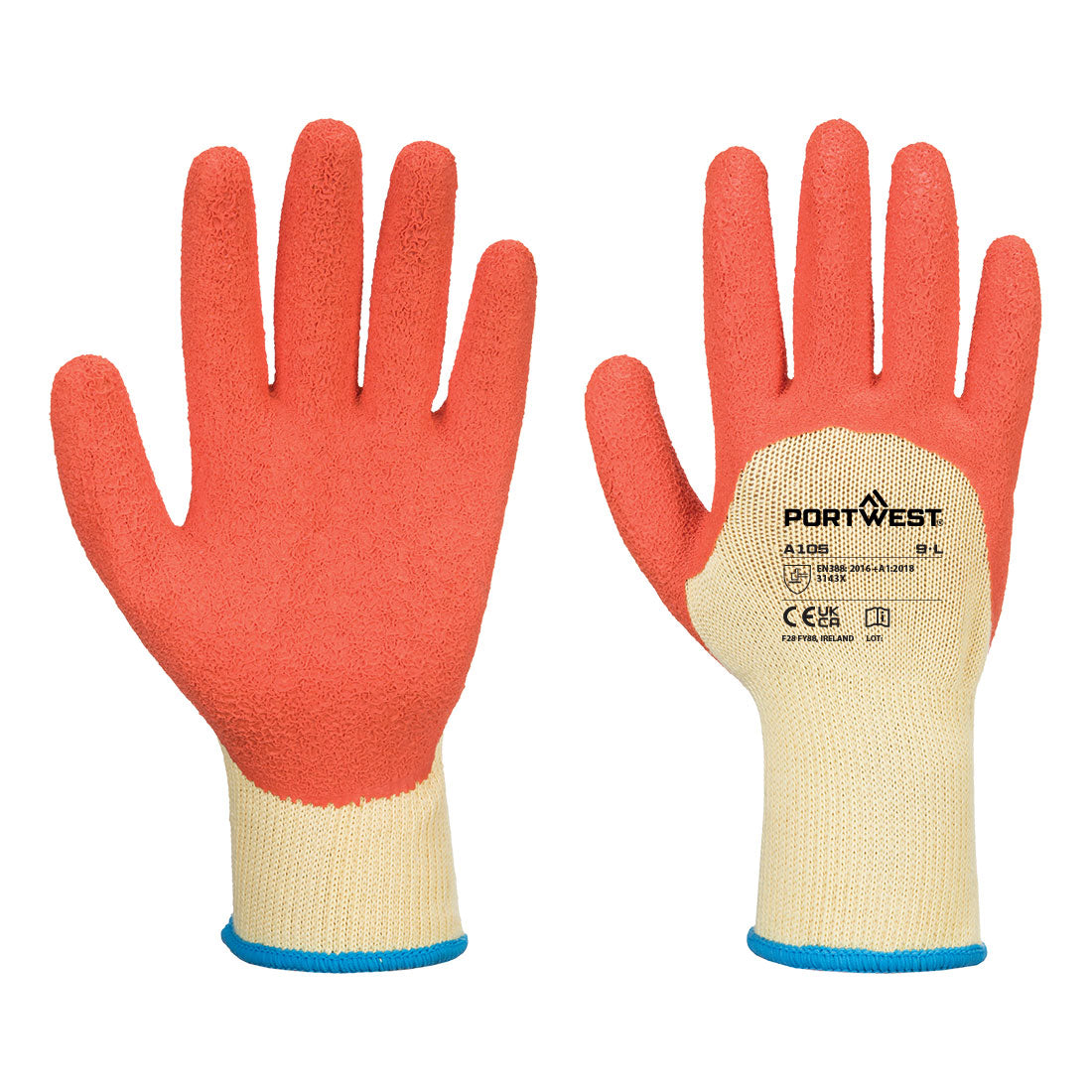 Portwest Grip 10 Latex 3/4 Dipped Glove A105