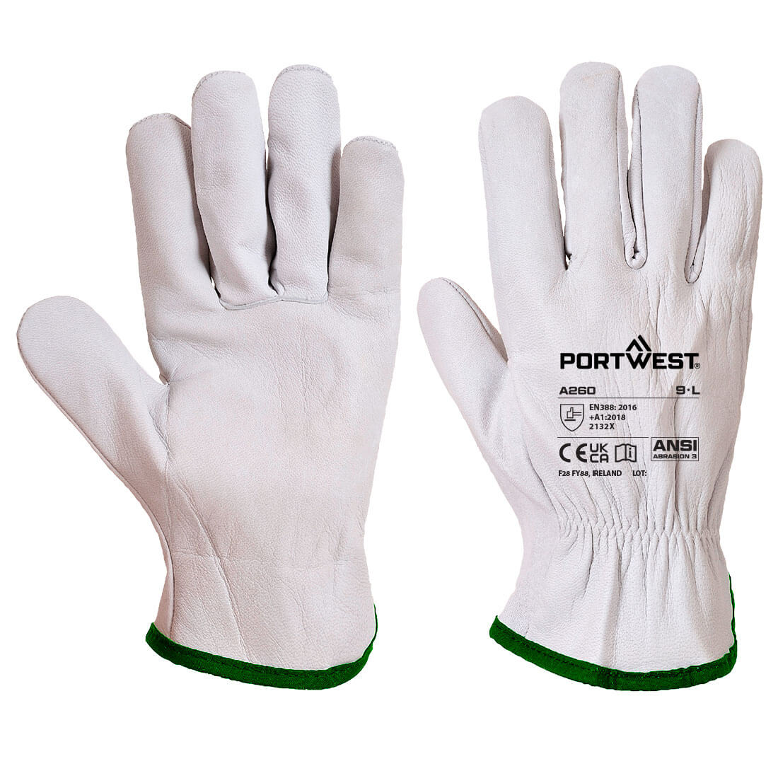 Portwest Leather Driver 115 Goat Grain Glove A260