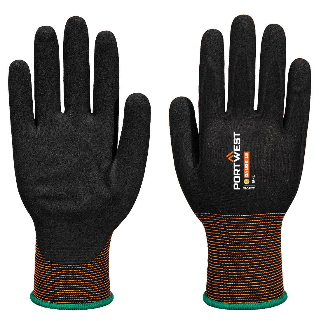 Portwest GP Grip 18 Nitrile Smooth/Sandy Glove A375