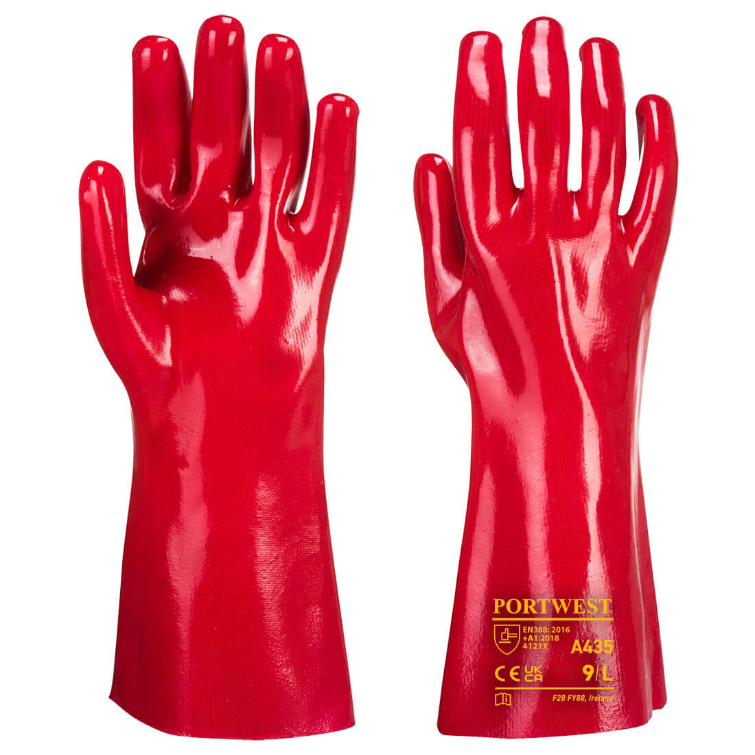 Portwest Grip 12 PVC Gauntlet 35cm A435