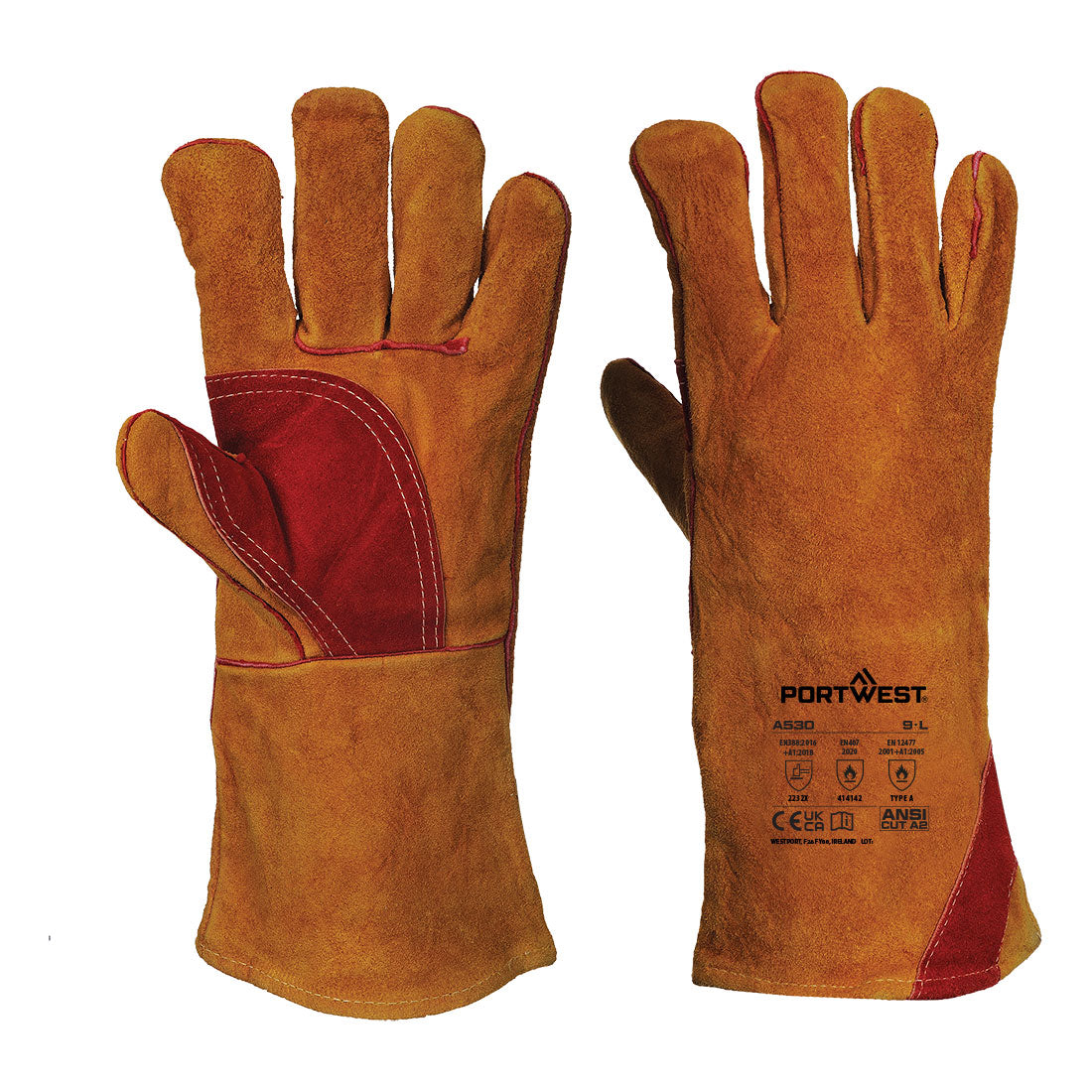 Portwest Reinforced Welding Gauntlet A530