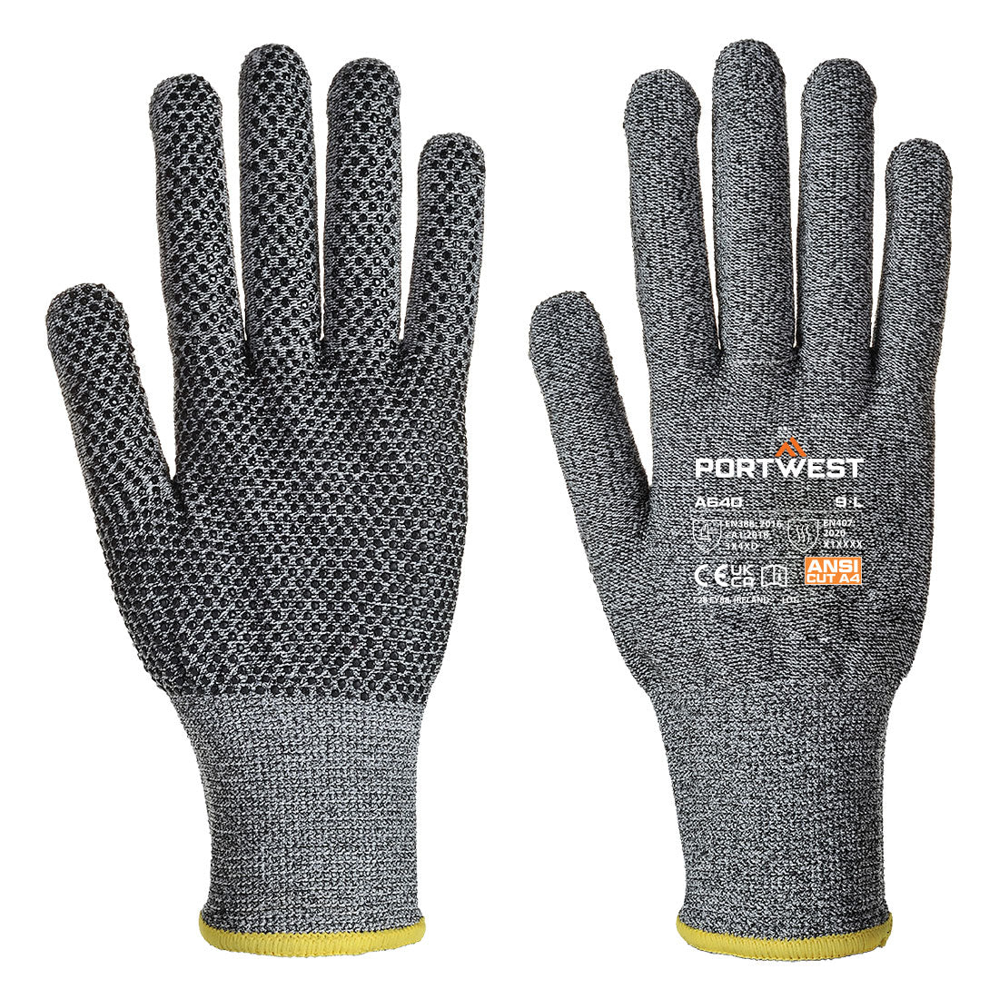Portwest Cut D13 PVC Dot Glove A640