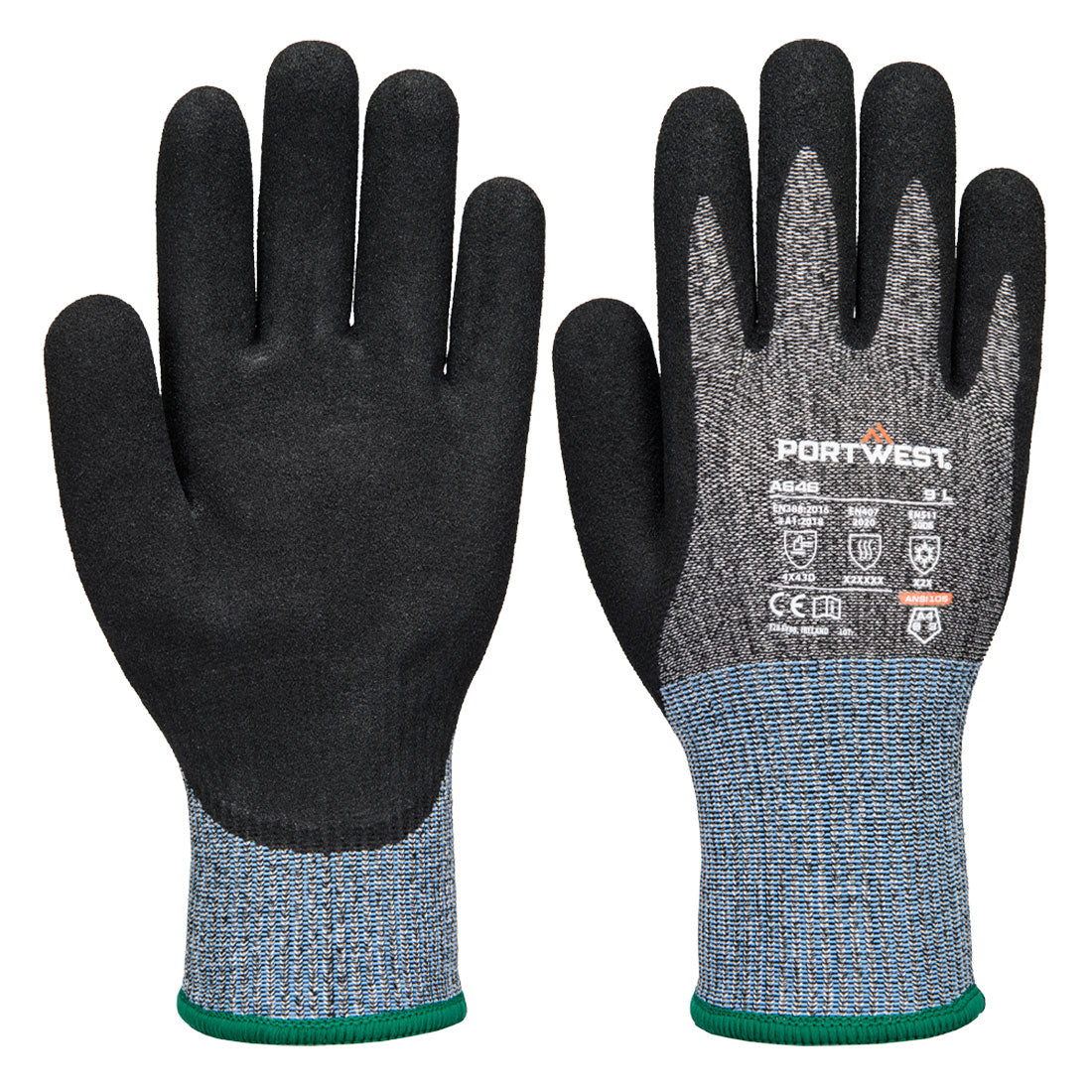 Portwest Vis-Tex Winter HR Cut Glove Nitrile A646