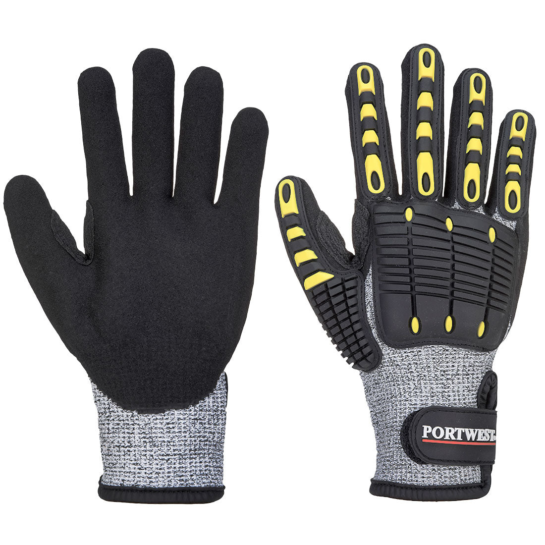 Portwest Impact C13 Nitrile Sandy Reinforced Palm Glove A722
