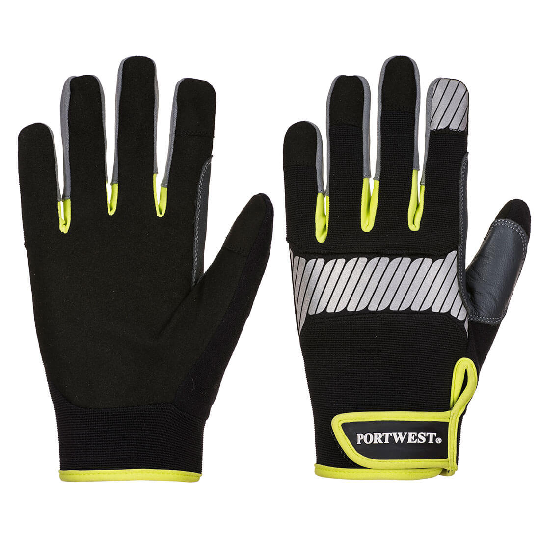 Portwest PW3 Mechanic 80 Reflective Utility Glove A770