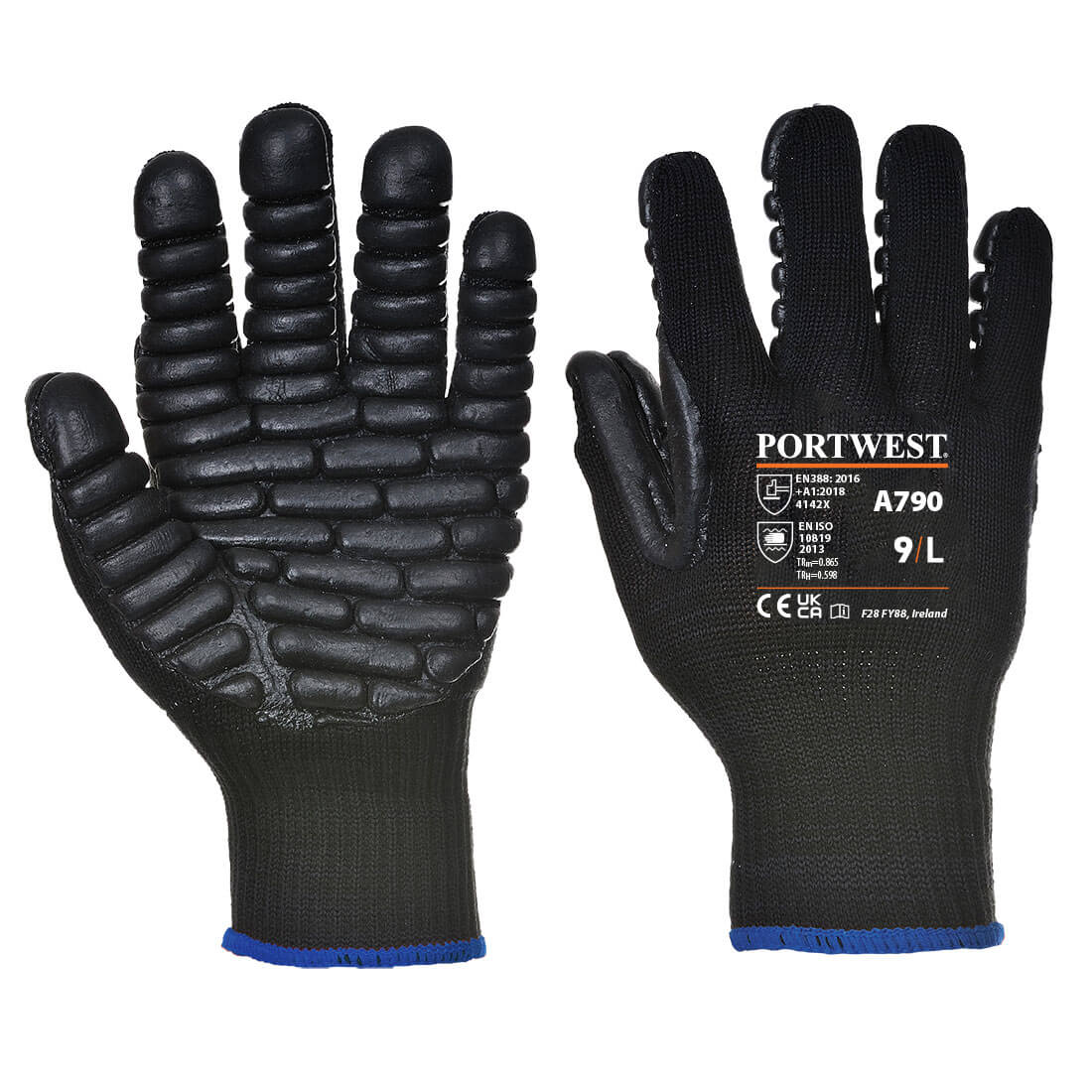 Portwest Anti-Vibration 10 Rubber Chloroprene Glove A790