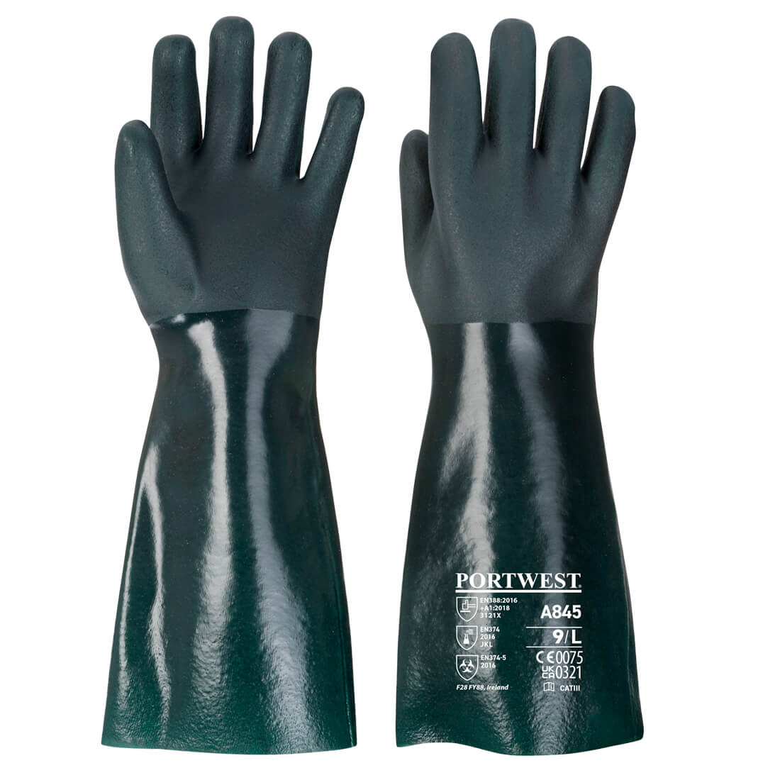 Portwest Double Dipped PVC Gauntlet 45cm A845