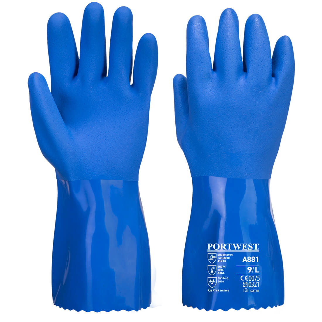 Portwest Chem 300 PVC Marine Gauntlet A881