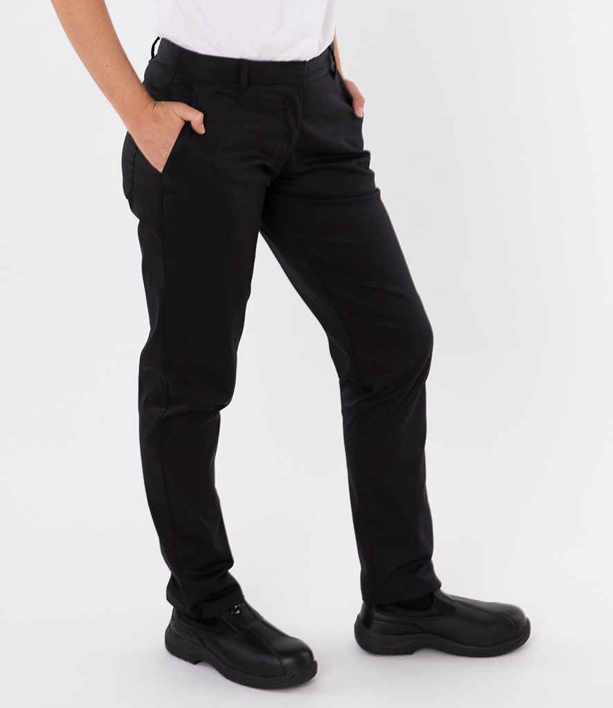ADC Womens Slim Fit Stretch Trousers AF022 - Black