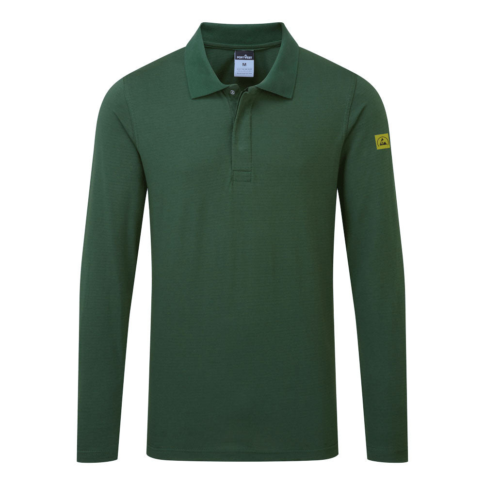 Portwest Anti-Static ESD Polo Shirt L/S AS23