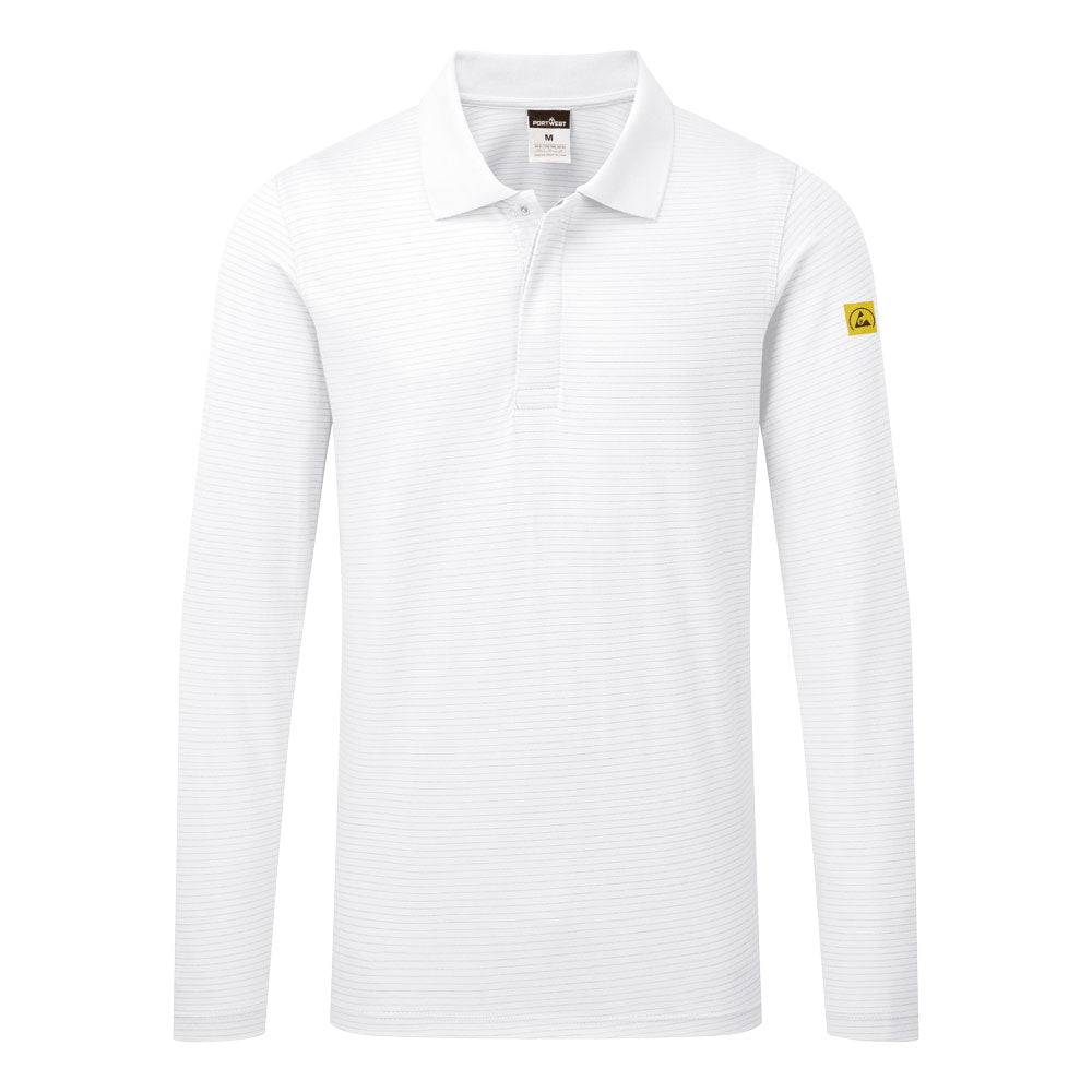Portwest Anti-Static ESD Polo Shirt L/S AS23