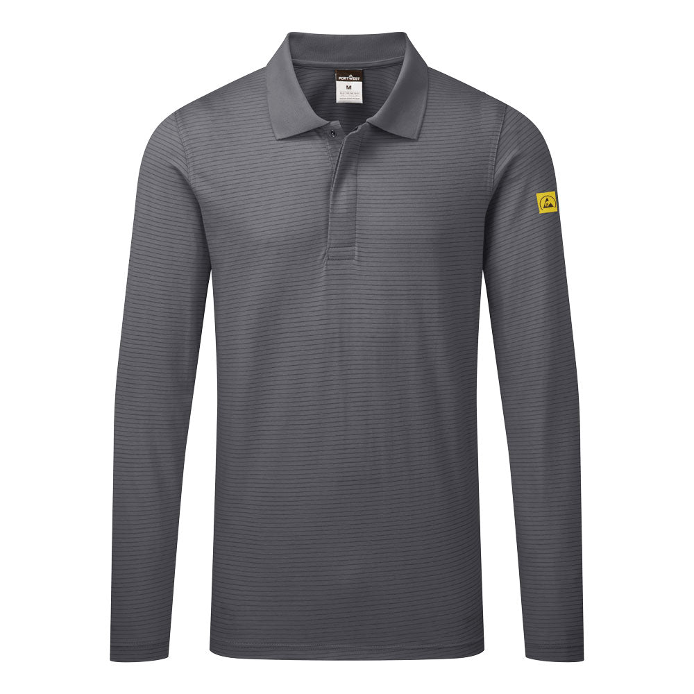 Portwest Anti-Static ESD Polo Shirt L/S AS23