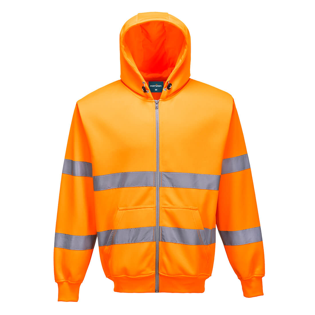 Portwest Hi-Vis Zip Front Hoodie B305
