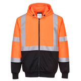 Portwest Two Tone Hi-Vis Zipped Hoodie B315