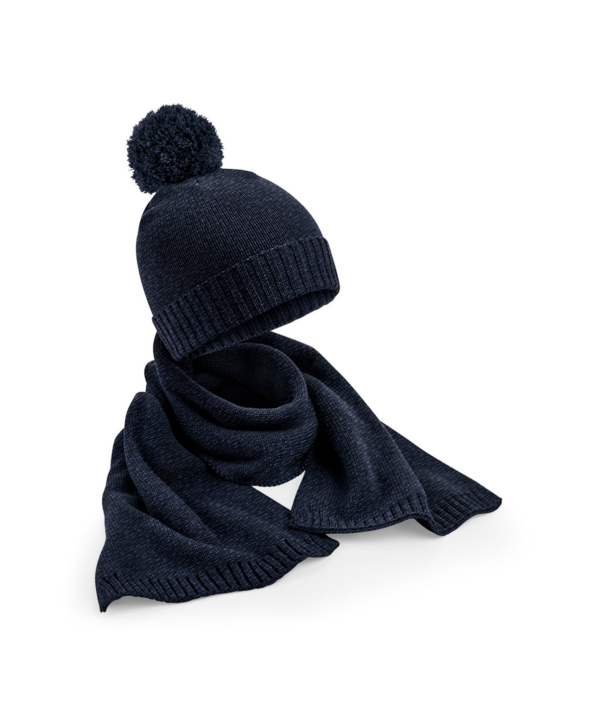 Beechfield Knitted scarf and beanie gift set B401R
