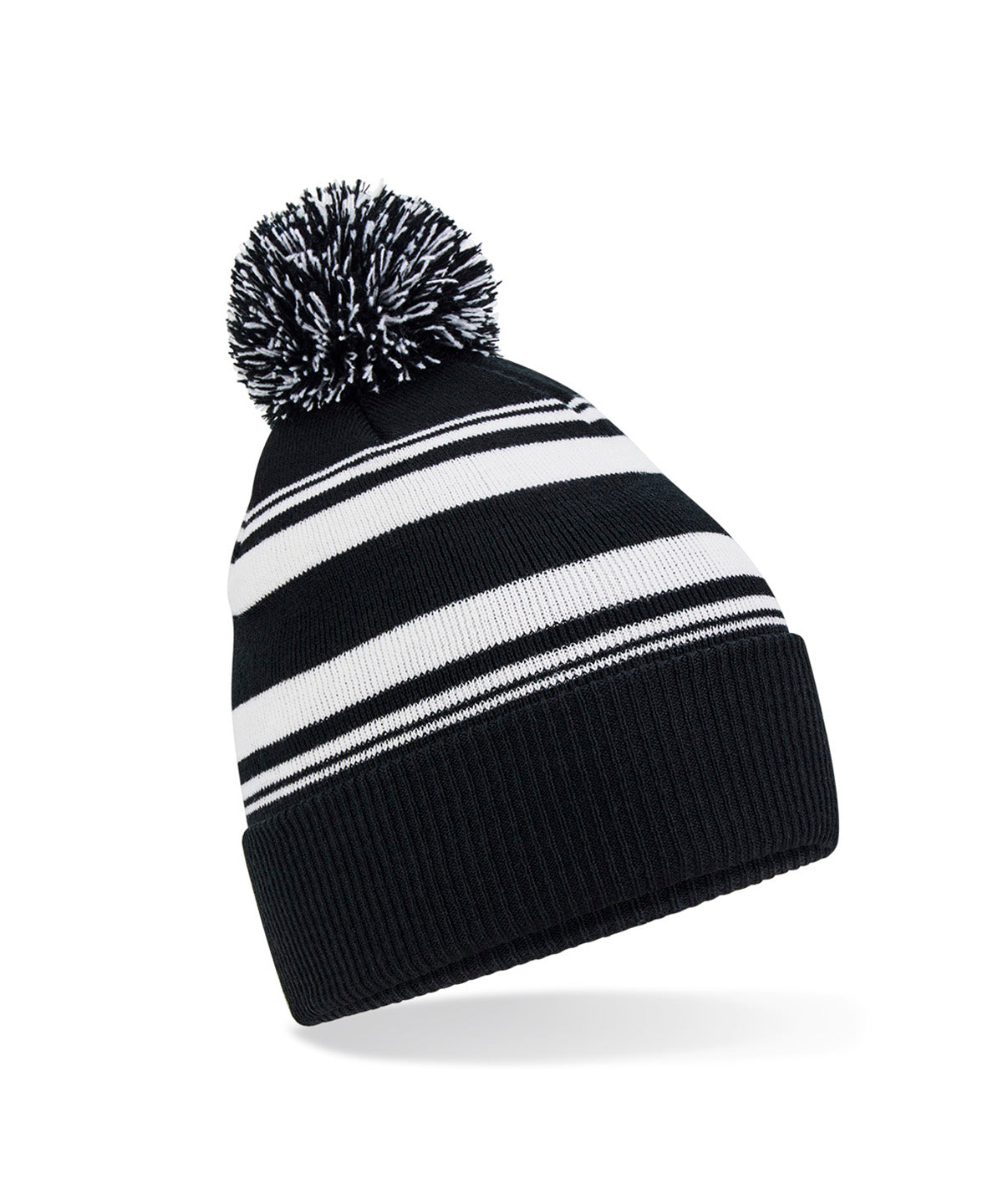Beechfield Striped fan beanie B473R