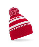 Beechfield Striped fan beanie B473R