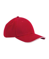 Beechfield EarthAware® classic organic cotton 6-panel cap – sandwich peak B820C