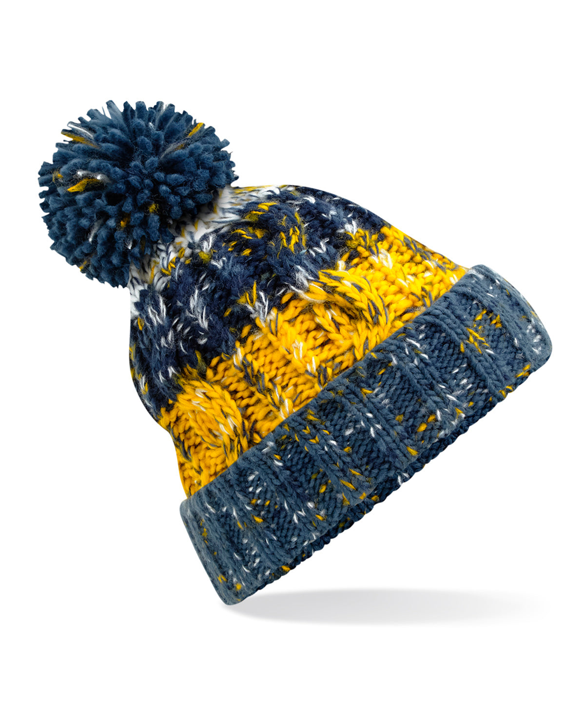Beechfield Corkscrew pom pom beanie BC486
