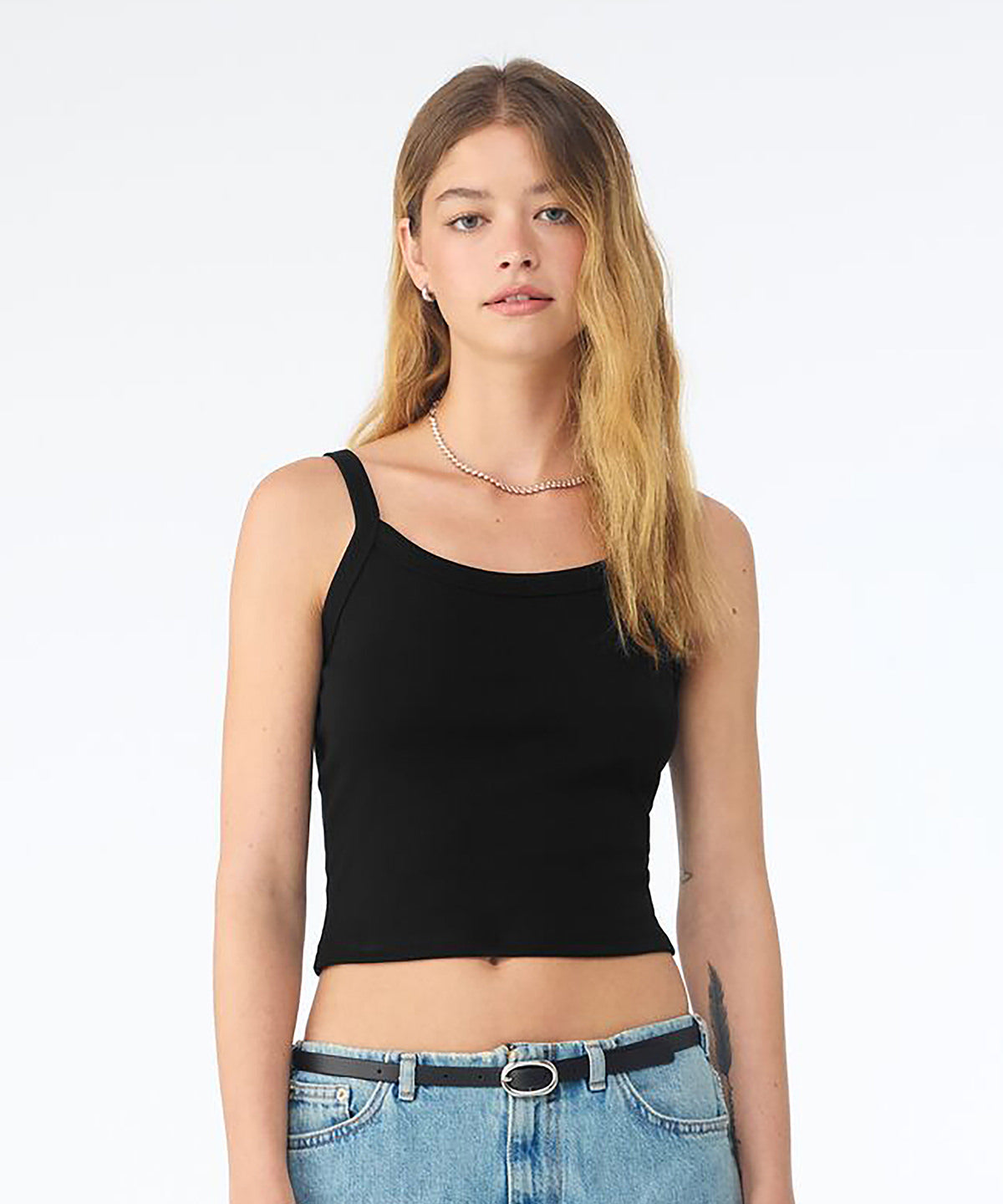 Bella+Canvas Women’s micro rib spaghetti strap tank - main image