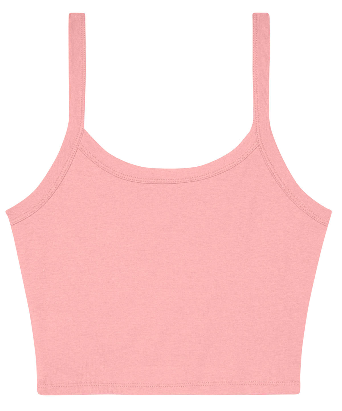 Bella+Canvas Women’s micro rib spaghetti strap tank - Solid Pink Blend