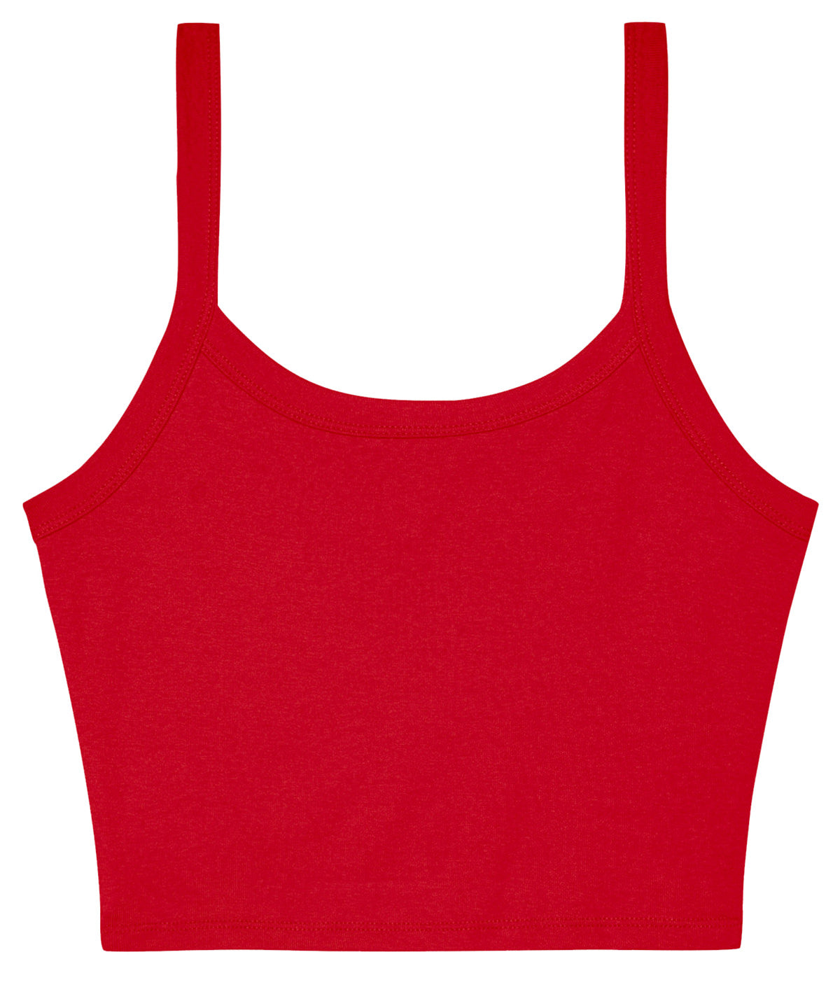Bella+Canvas Women’s micro rib spaghetti strap tank - Solid Red Blend