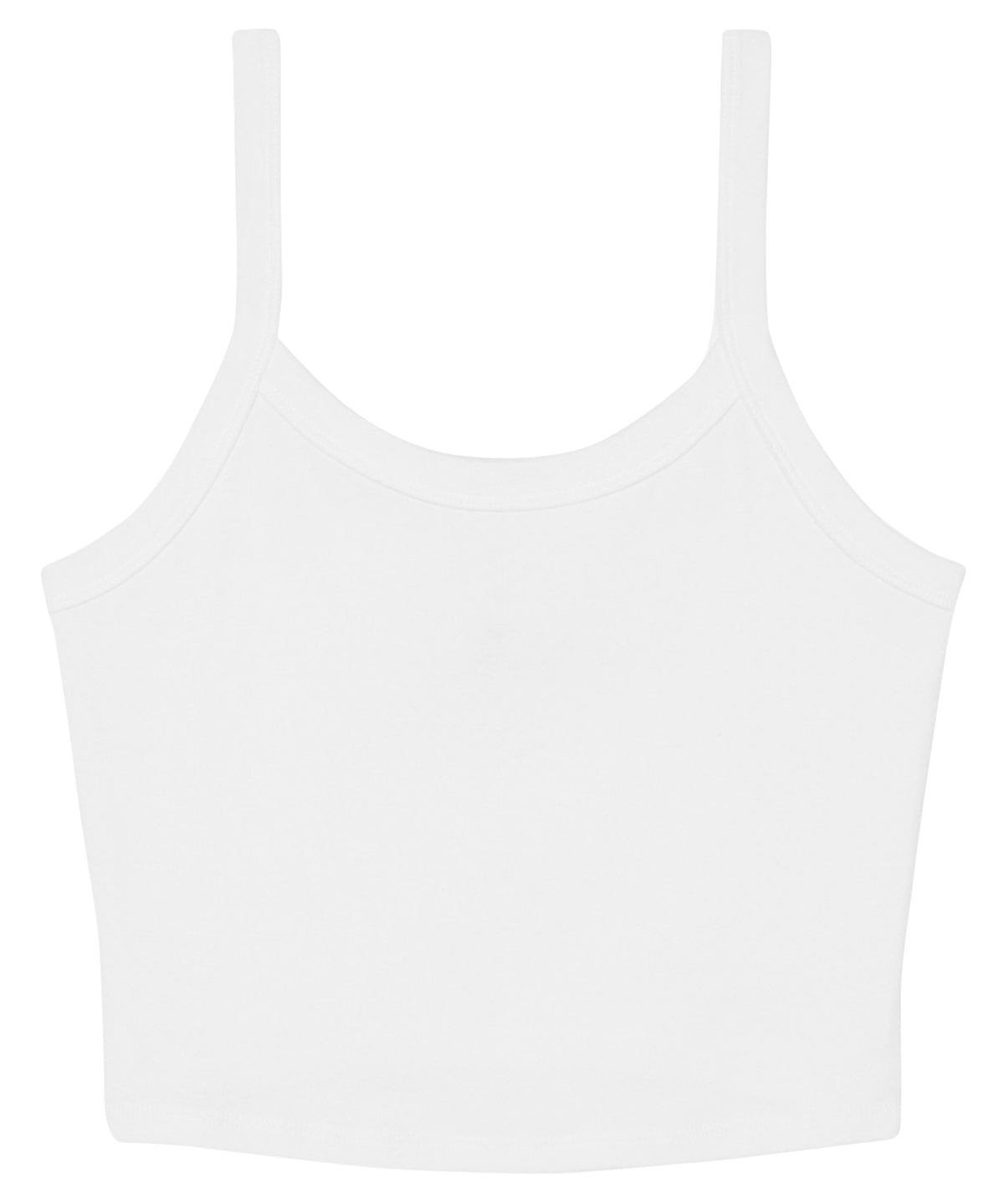 Bella+Canvas Women’s micro rib spaghetti strap tank - Solid White Blend