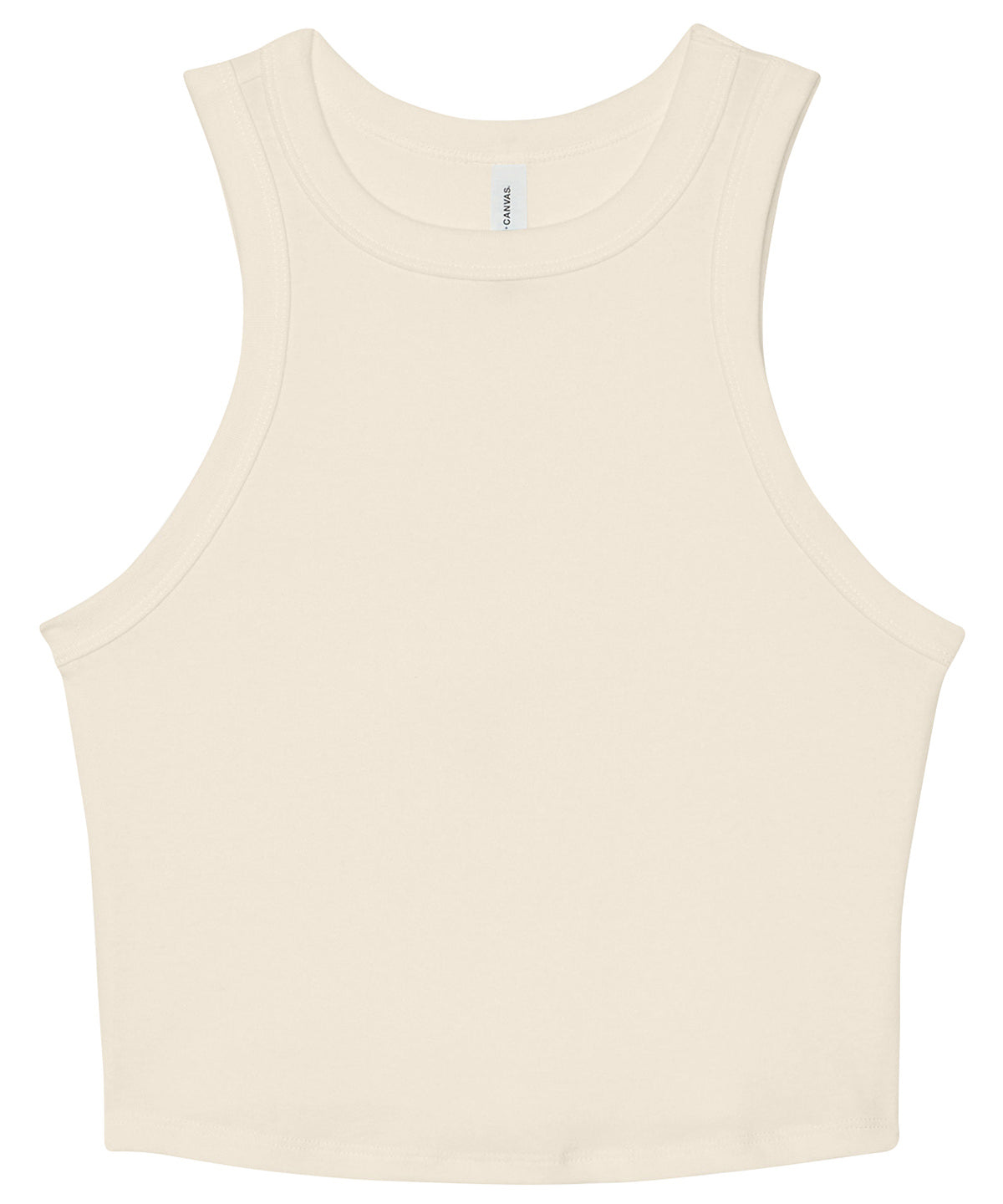Bella+Canvas Women’s micro rib racer tank - Solid Natural Blend