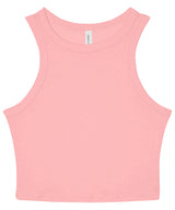 Bella+Canvas Women’s micro rib racer tank - Solid Pink Blend