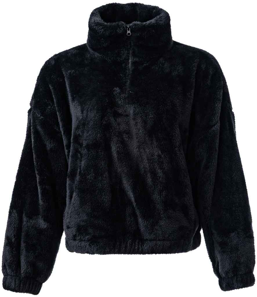 Brand Lab Ladies Fluffy 1/4 Zip Fleece BH202