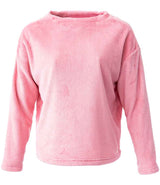 Brand Lab Ladies Plush Fleece Crew Neck Sweatshirt BH210