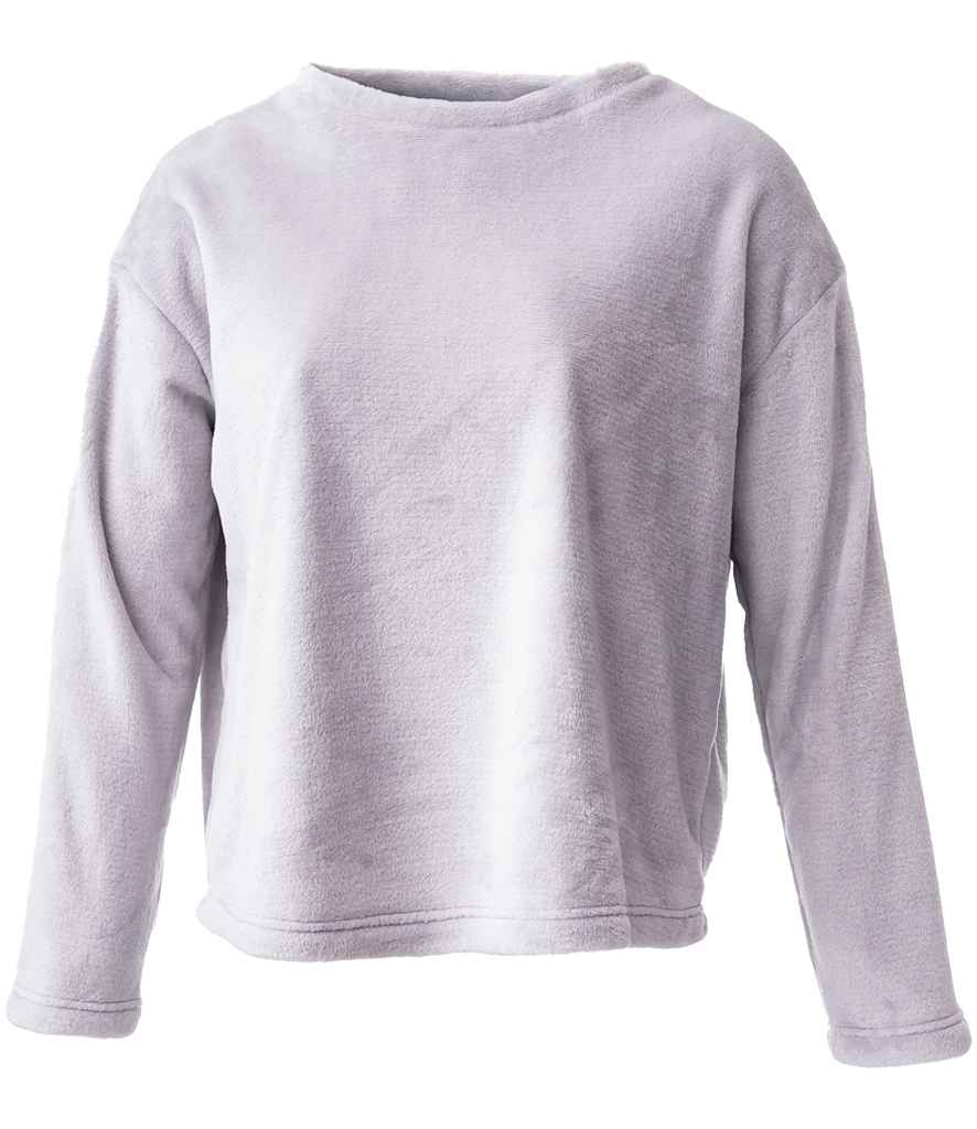 Brand Lab Ladies Plush Fleece Crew Neck Sweatshirt BH210