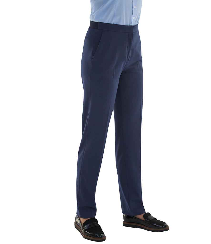 Brook Taverner Ladies Eleanor Tailored Trousers BK516 - Denim front view