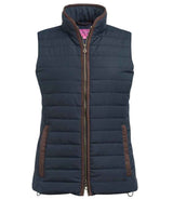 Brook Taverner Ladies Madison Quilted Gilet BK529 - Navy front view