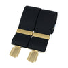 Black plain 35mm gold clip braces – British Made by Dalaco