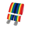 Rainbow 35mm silver clip braces (10% sales to NHS) by Dalaco