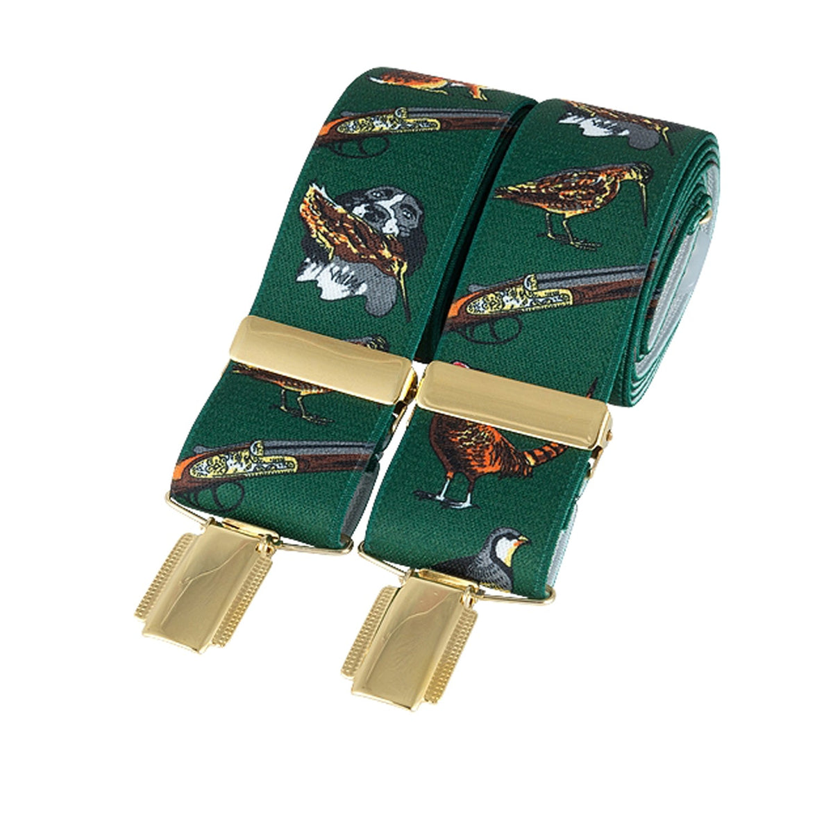 Hunting 35mm gold clip braces by Dalaco