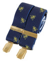 Bee Navy 35mm Gold Clip Braces by Dalaco