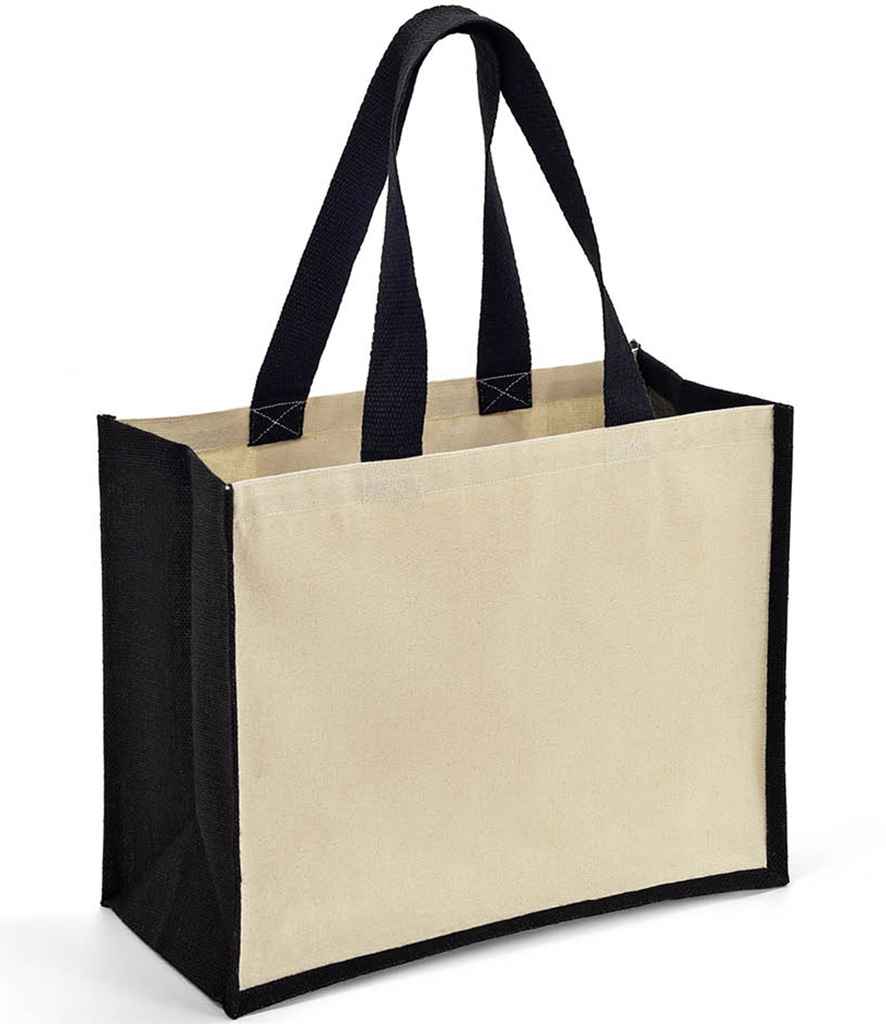 Brand Lab Jute and Canvas Shopper BR101