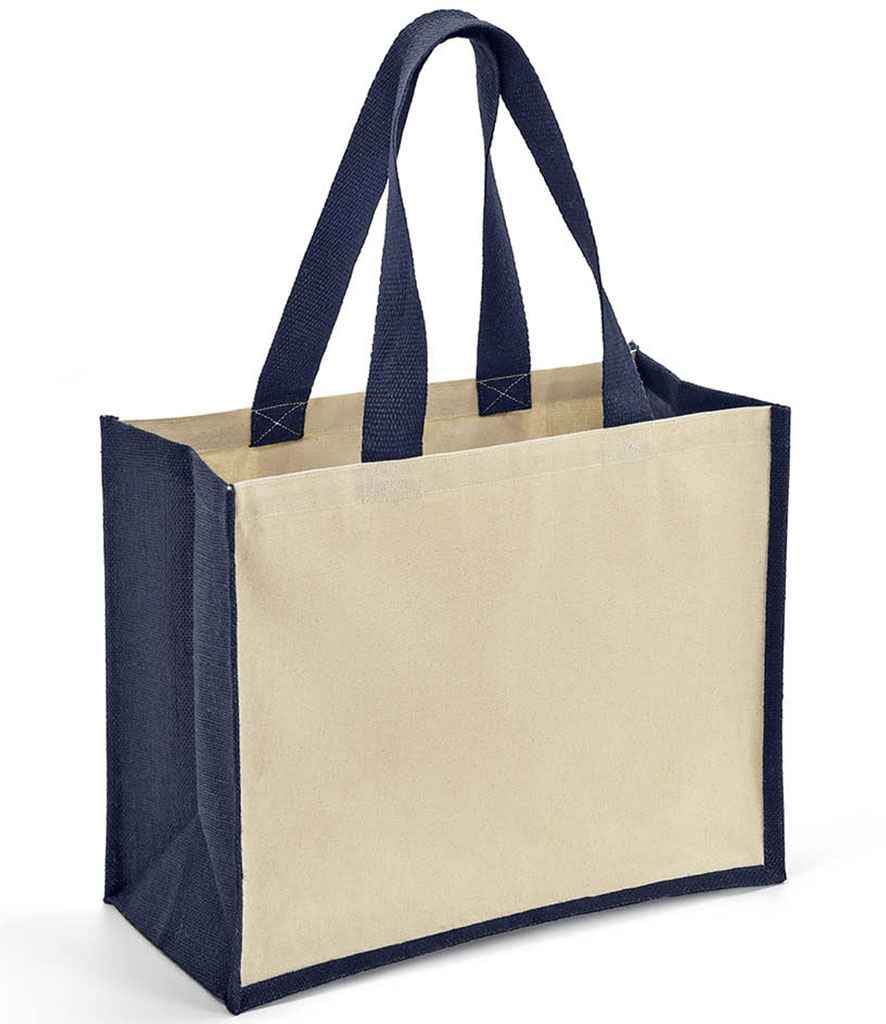 Brand Lab Jute and Canvas Shopper BR101