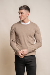 KN101 Crewneck Jumper - Fawn