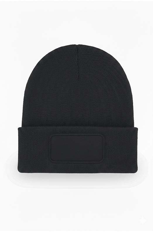 Uneek Rectangular Patch Beanie UC411