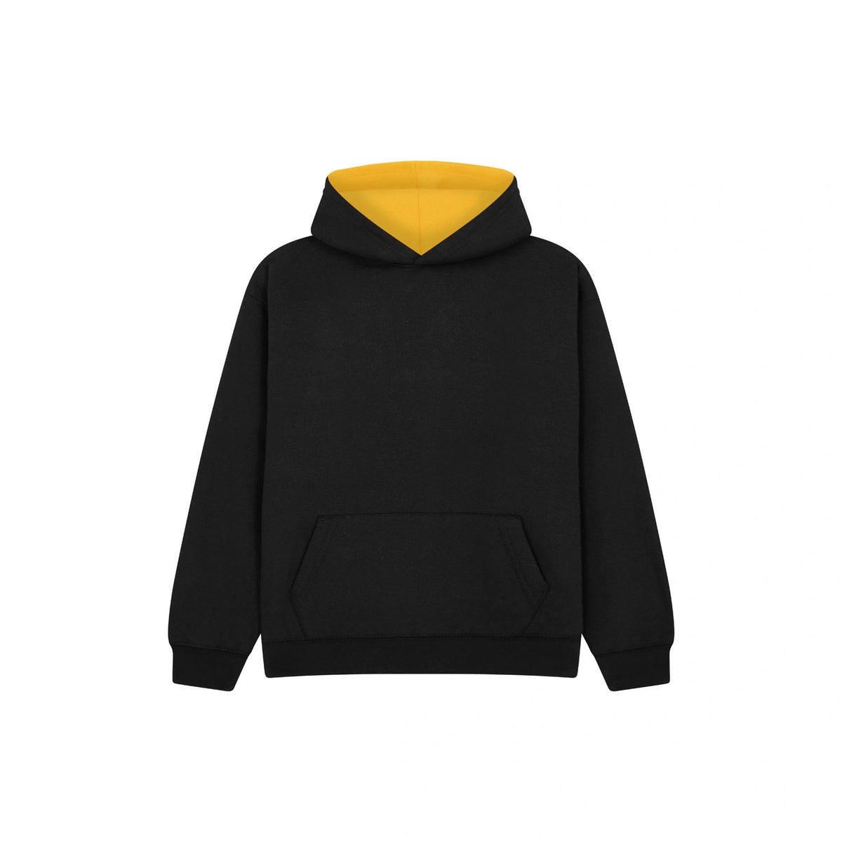 Cotton Ridge - Eclipse Kids Premium Contrast Hoodie - Black / Gold
