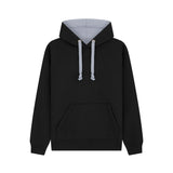 Cotton Ridge - Eclipse Premium Contrast Hoodie - Black / Grey