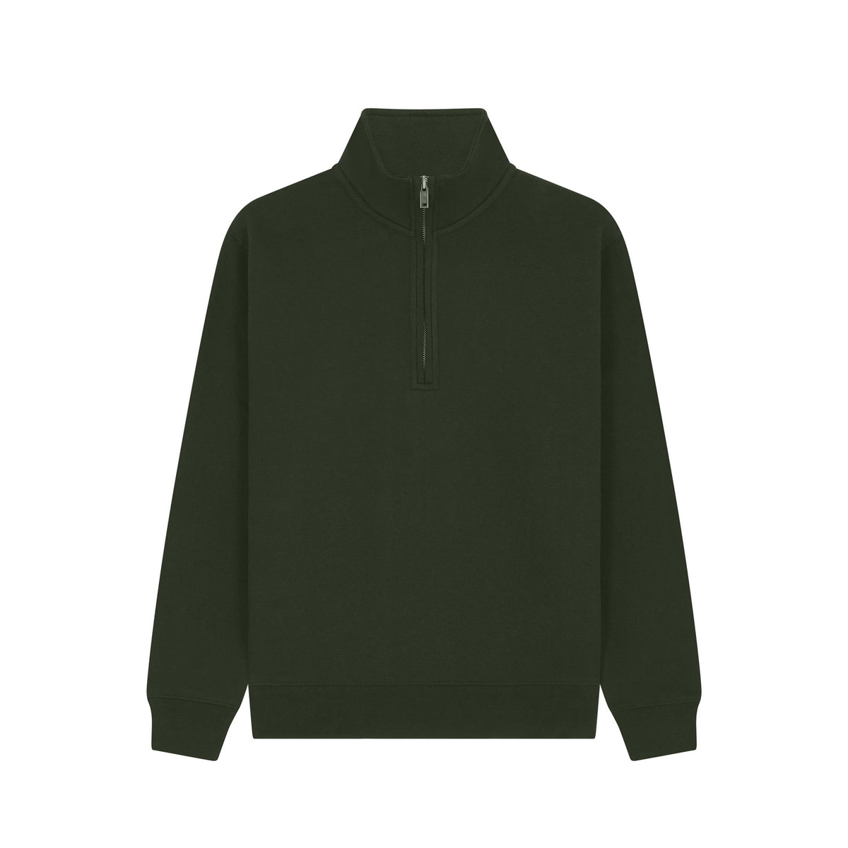 Cotton Ridge - Lunar Premium Quarter Zip Sweatshirt - Bottle Green
