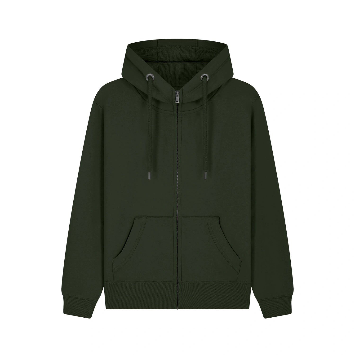 Cotton Ridge - Neptune Ultra Premium Zip Hoodie - Bottle Green