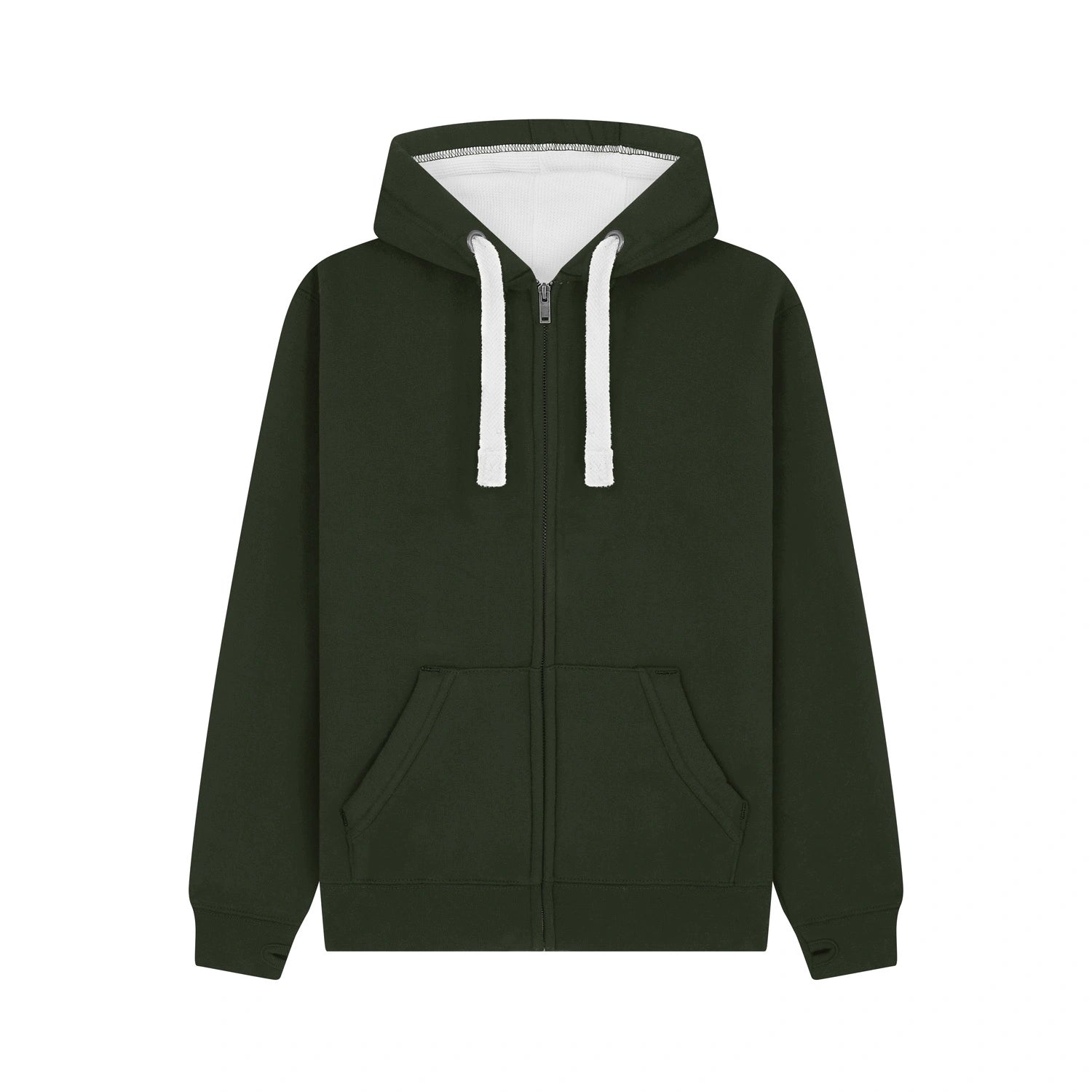 Cotton Ridge - Comet Ultra Premium Zip Hoodie - Bottle Green