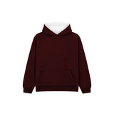 Cotton Ridge - Eclipse Kids Premium Contrast Hoodie - Burgundy / Ecru