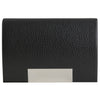 Black Leatherette Card Case with Engraving Plate by Dalaco